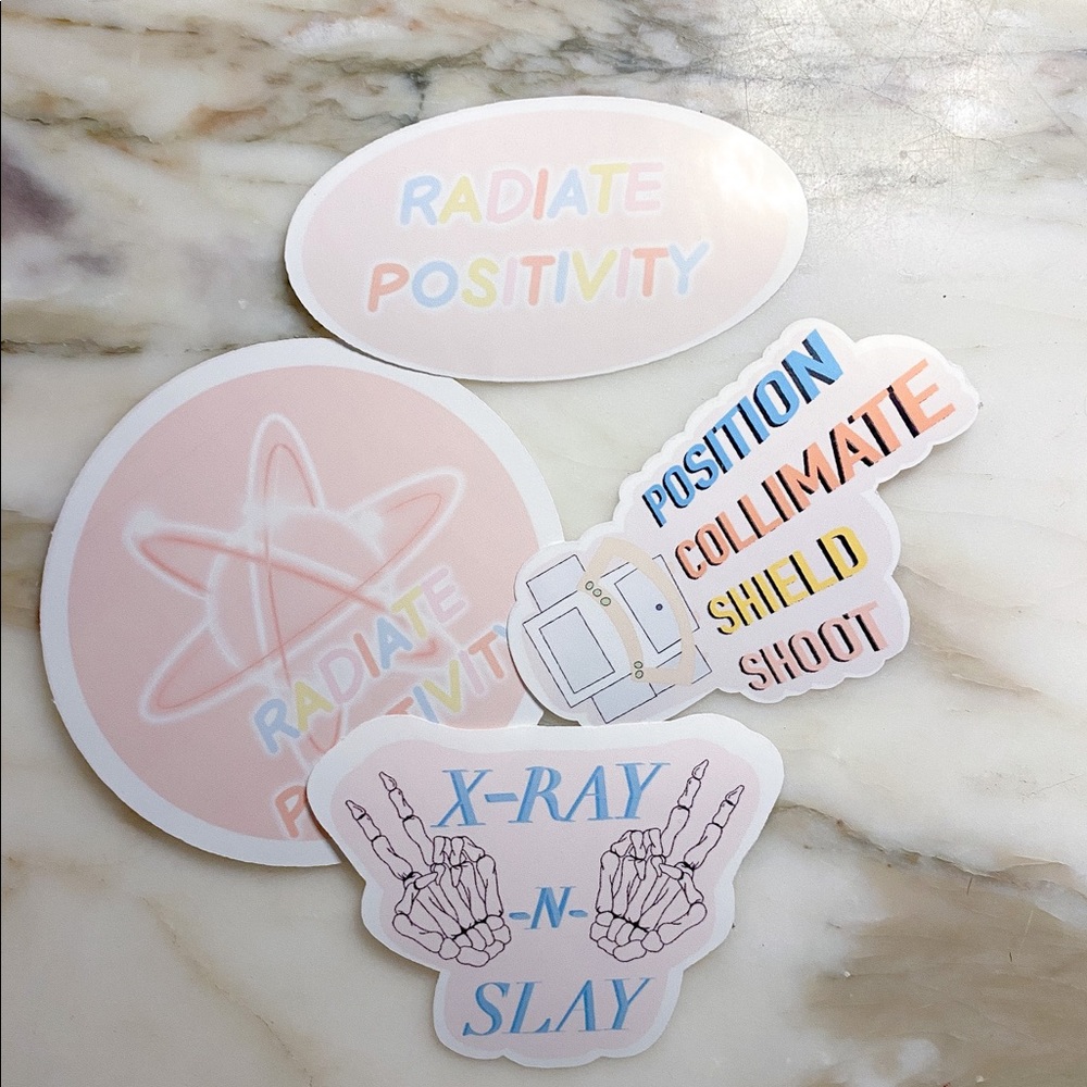 Cute radiology stickers